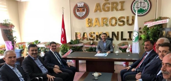 Ak Parti Ağrı Milletvekili ÇELEBİ’den, Baro Başkanı AYDIN’a Ziyaret