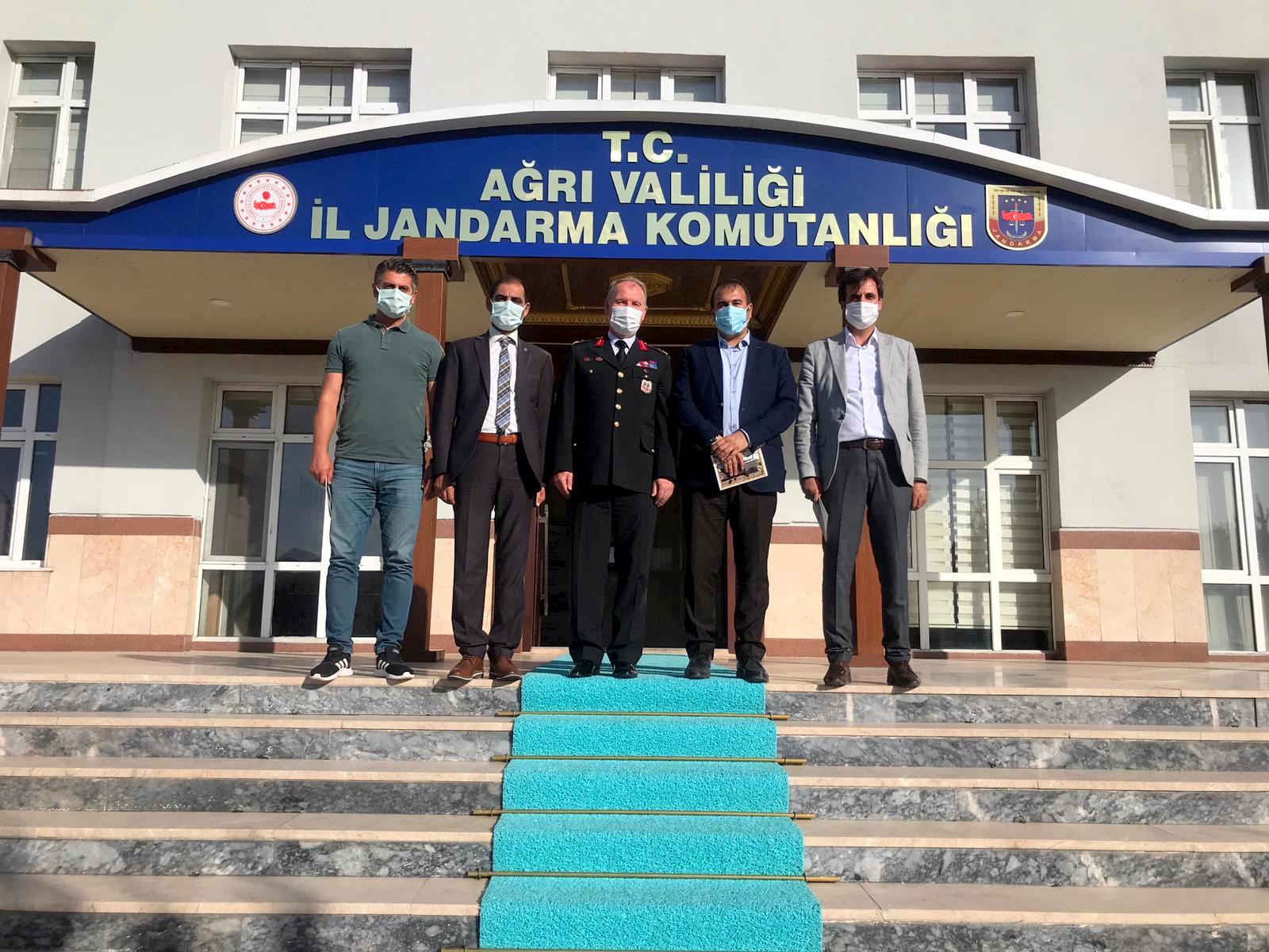 ASKF’den Ağrı Jandarma Komutanlığına Tebrik Ziyareti