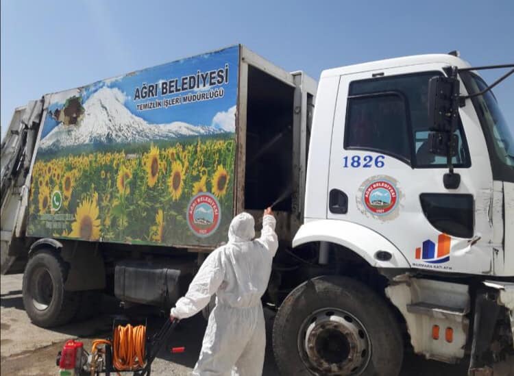 Ağrı Belediyesi'nden Koronavirüs Önlemleri