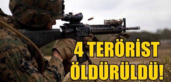 Ağrı Doğubayazıt'ta saldırı hazırlığındaki 4 Pkk'lı terörist öldürüldü.