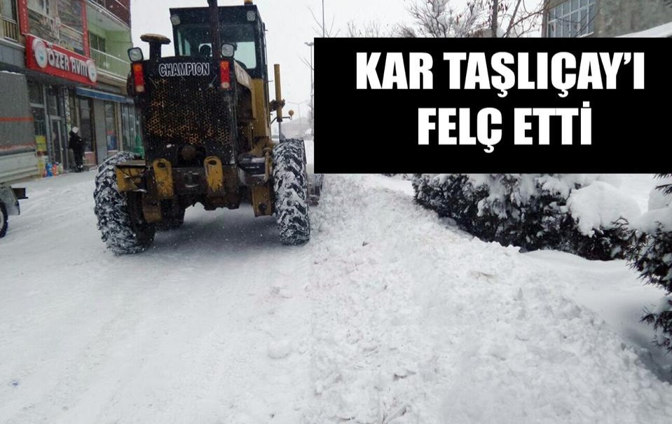 Taşlıçay'da Hayat Durma Noktasına Geldi