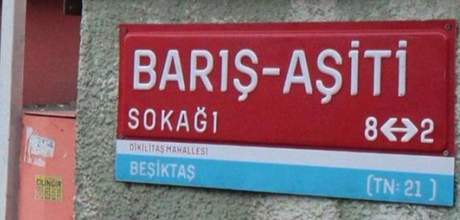 Beşiktaş Belediyesi, Barış Sokağı’nın adını Barış-Aşiti olarak değiştirdi