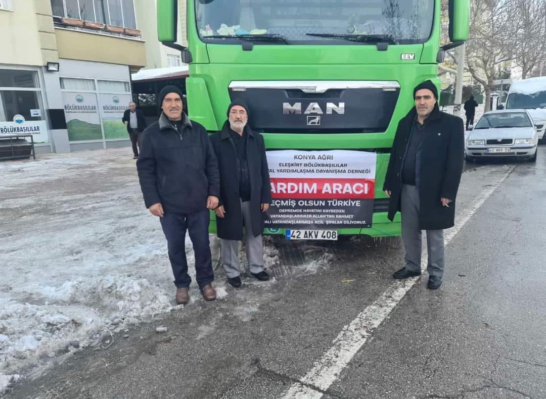 KONYA BÖLÜKBAŞILILAR DERNEĞİ DEPREM BÖLGESİ İÇİN SEFERBER OLDU 