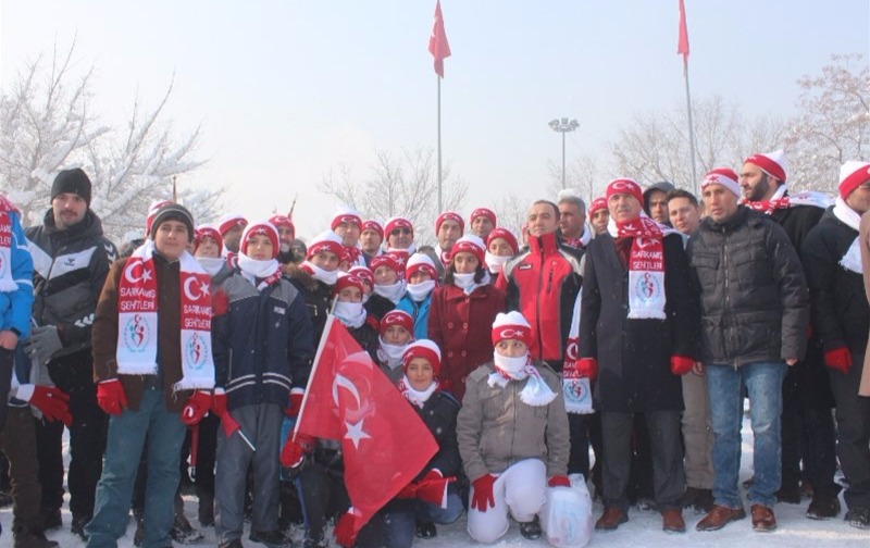 Gençlik ve Spor Bakanlığı tarafından organize edilen, “Sarıkamış Şehitlerini Anma Yürüyüşü” 