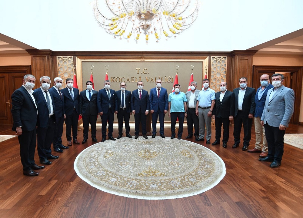 BAŞKANI MUSTAFA ACAR KOCAELİ VALİLİĞİ’NE ATANAN SEDDAR YAVUZ’U MAKAMINDA ZİYARET ETTİ.