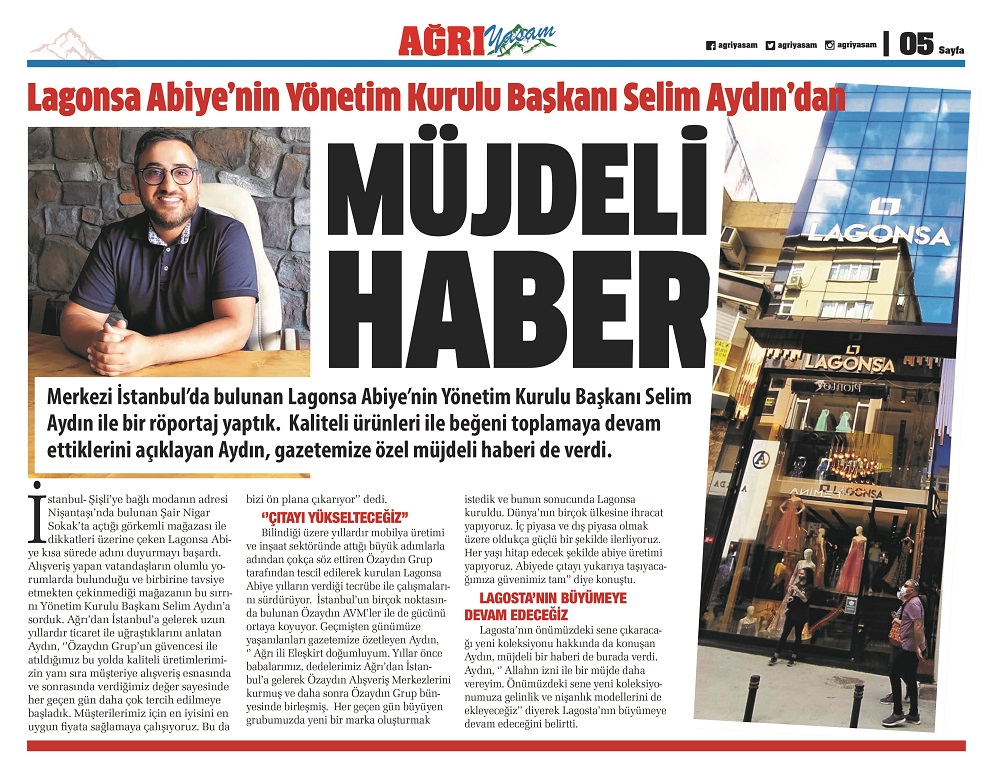 Genç işadamı Selim Aydın’dan Müjdeli Haber 