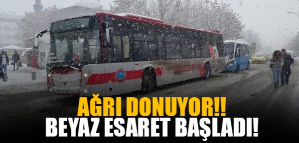 AĞRI DONUYOR!! BEYAZ ESARET BAŞLADI!