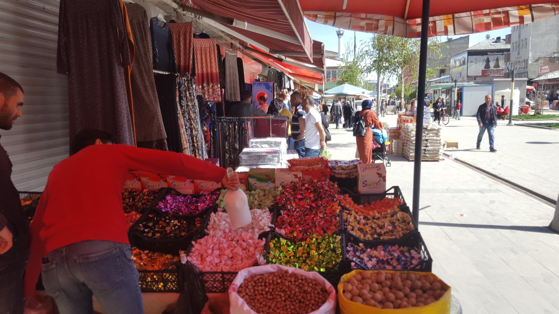 Bayram öncesi alışveriş yoğunluğu