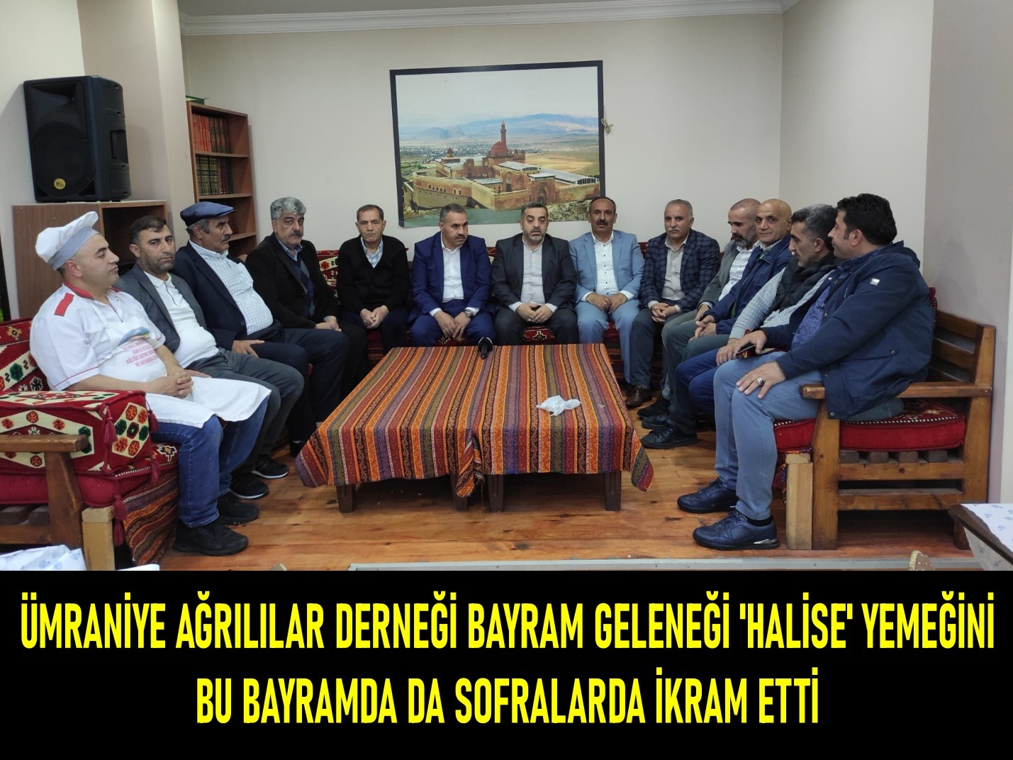 Ümraniye Ağrılılar Derneği bayram geleneği 'Halise' yemeğini bu bayramda da sofralarda ikram etti