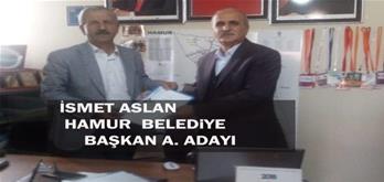 İSMET ASLAN HAMUR BELEDiYE BAŞKAN A.ADAYI