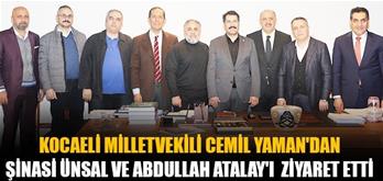 Kocaeli Milletvekili Cemil Yaman'dan Şinasi Ünsal ve Abdullah Atalay'ı ziyaret etti