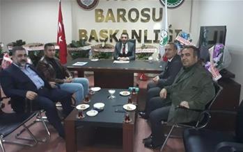 Baro Başkanı Aydın’a, Başkan Cem Köseoğlu’ndan Ziyaret