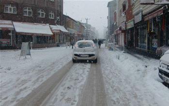 Doğu Anadolu Bölgesindeki illerde dün gece başlayan kar yağışı