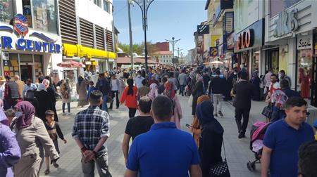 Bayram öncesi alışveriş yoğunluğu