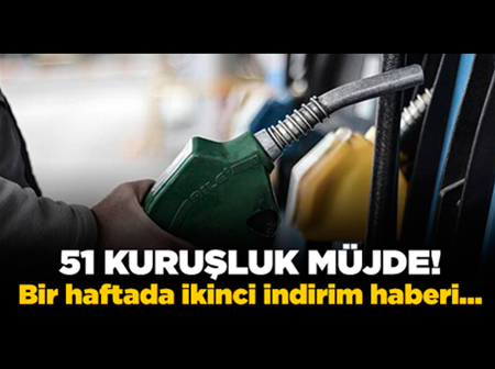 Benzin fiyatlarında bir indirim daha! 51 kuruş düşecek